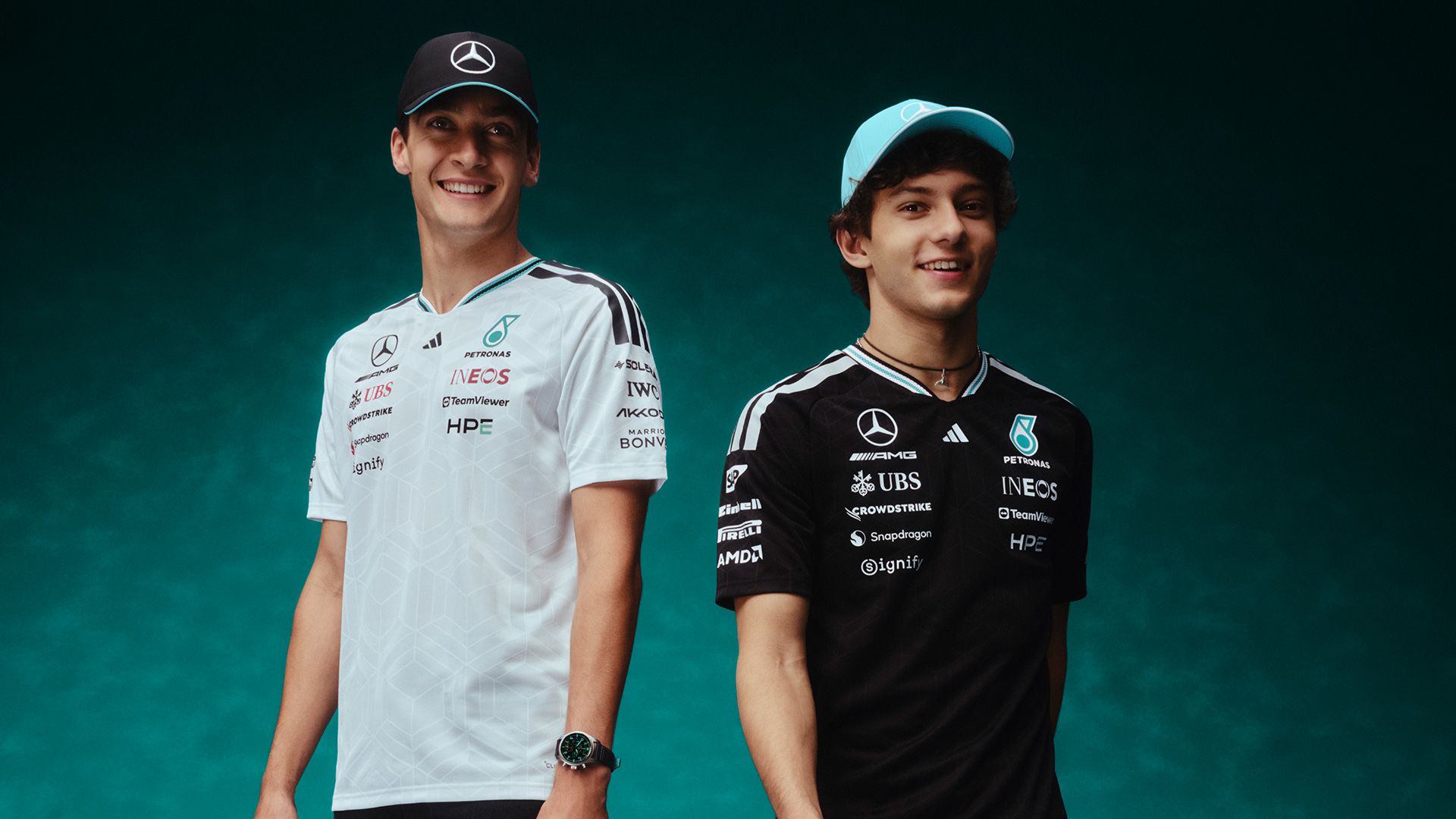 Explore the Mercedes-AMG F1 x adidas 2026 Teamwear Collection 