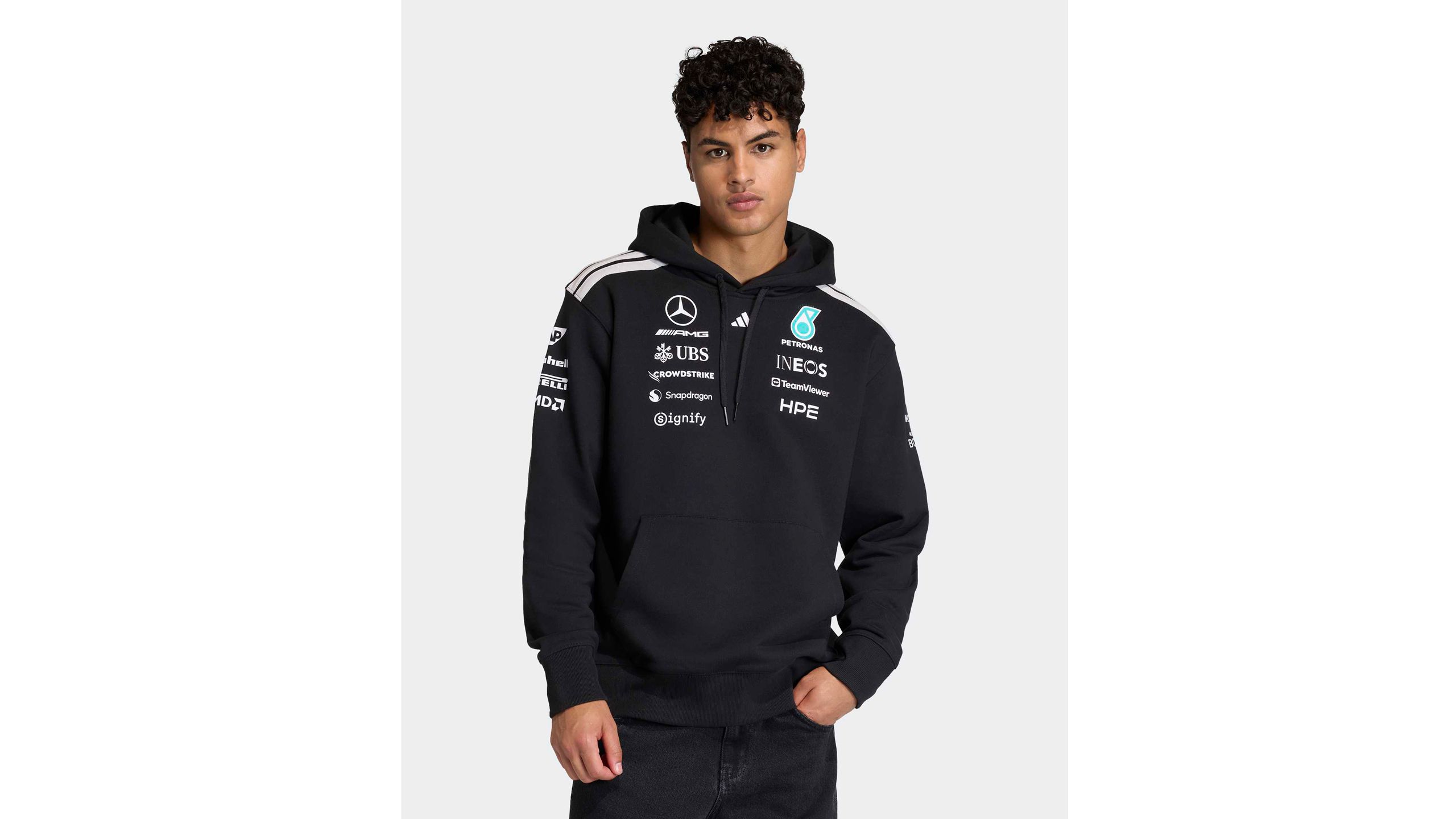 Explore the Mercedes-AMG F1 x adidas 2026 Teamwear Collection