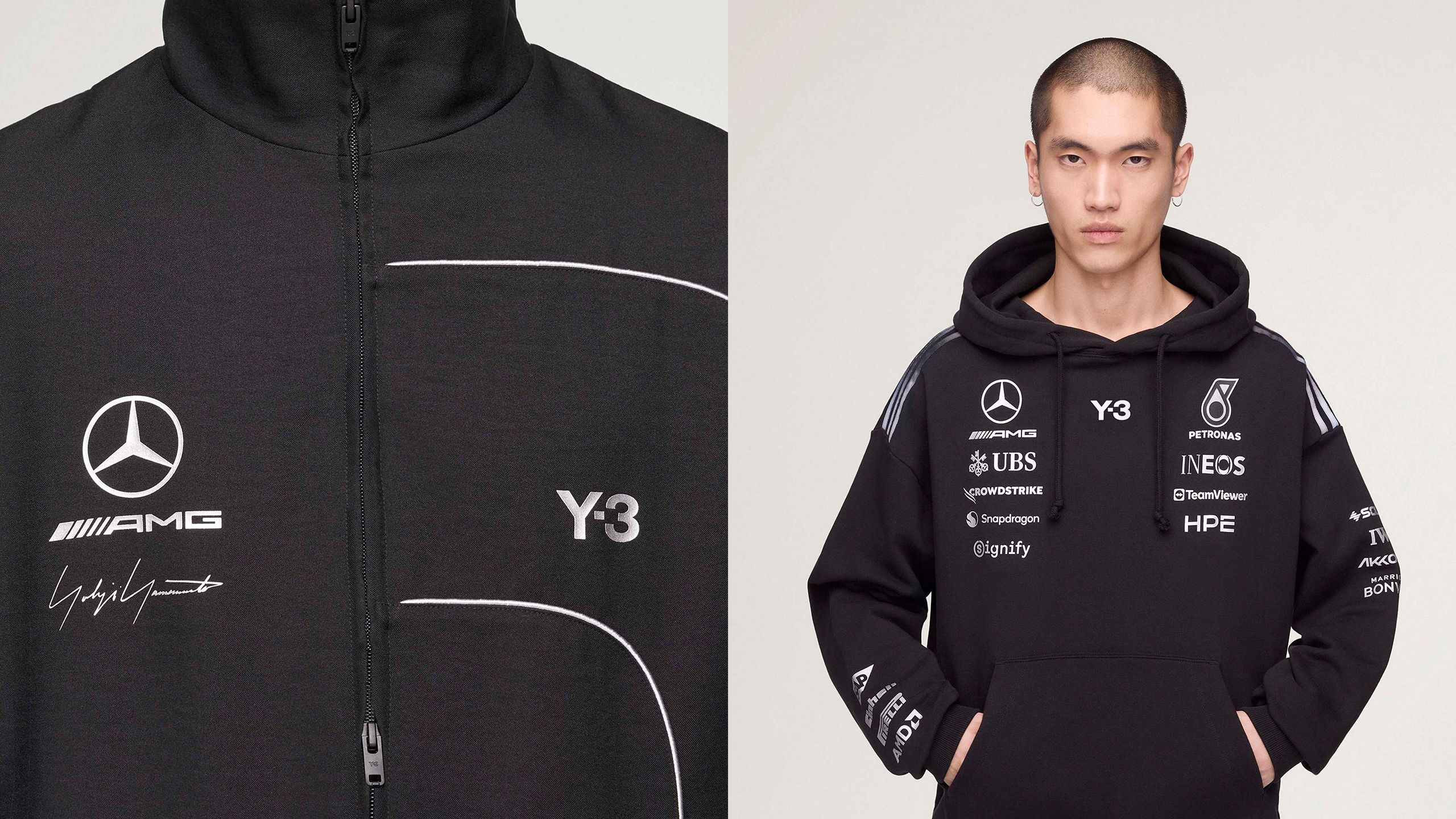 Explore the Y-3 x Mercedes-AMG PETRONAS F1 Team Collection